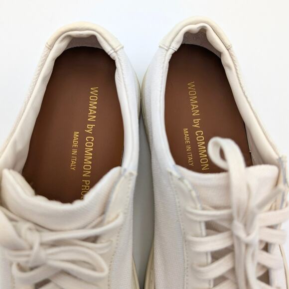 Common Projects Achilles Leather Low Top Sneaker Shoes Women's Size US8 EU38 - Picture 8 of 16